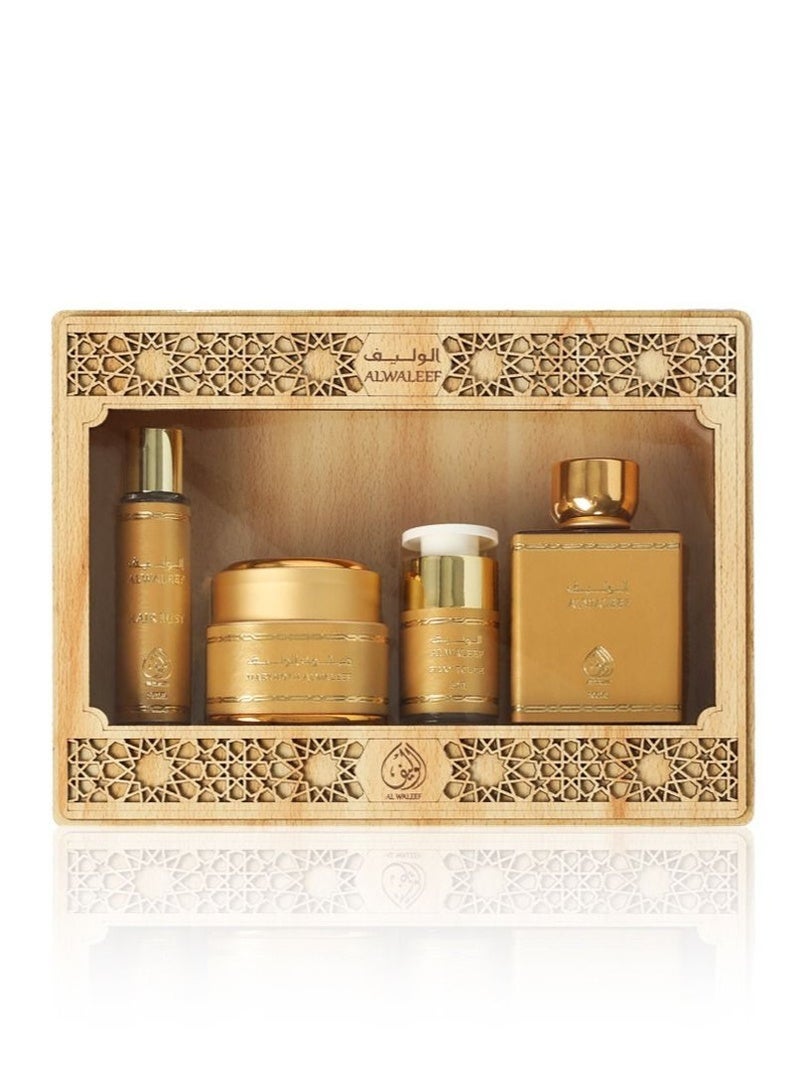 الوليف - طقم عطر الوليف الذهبي 4 قطع - Image 1